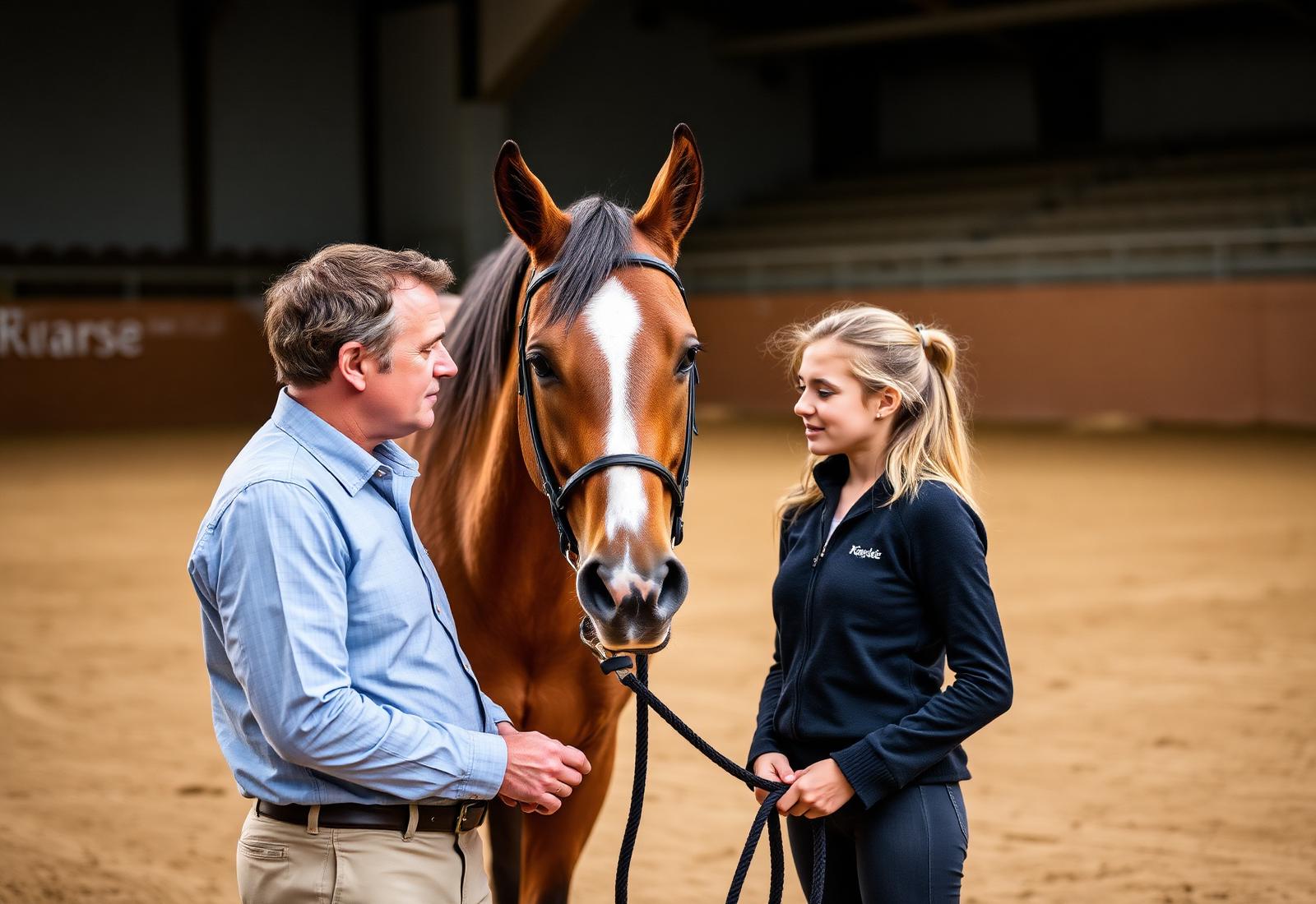 Mentor and rider at Hollybank